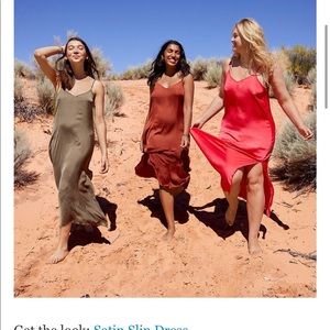 American Eagle Silk Dress with slit